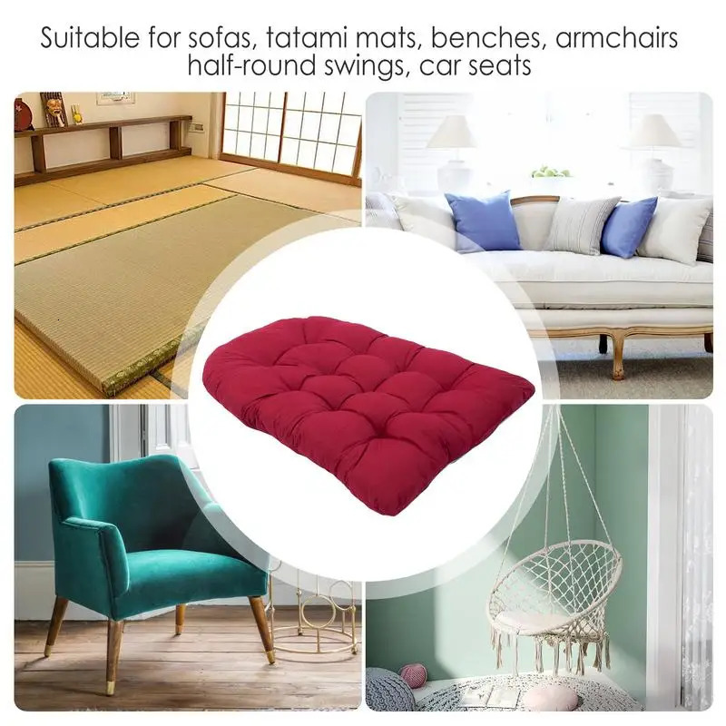 Swing Hanging Chair Mat Balcony Egg Chair Cushion Seat Pad Pillow Patio Garden Outdoor Thickened Hammock Rocking Chair Seat 240806