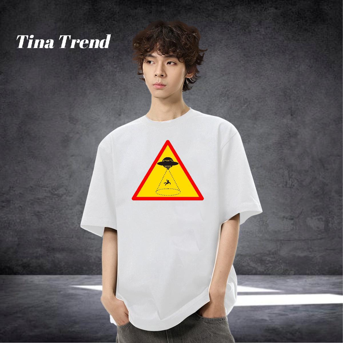 New Arrival Mens T Shirts UFO Tshirts 230g 100% Cotton High Street Hip Hop Unisex Anime Round Neck Short Sleeve Mens Tshirts