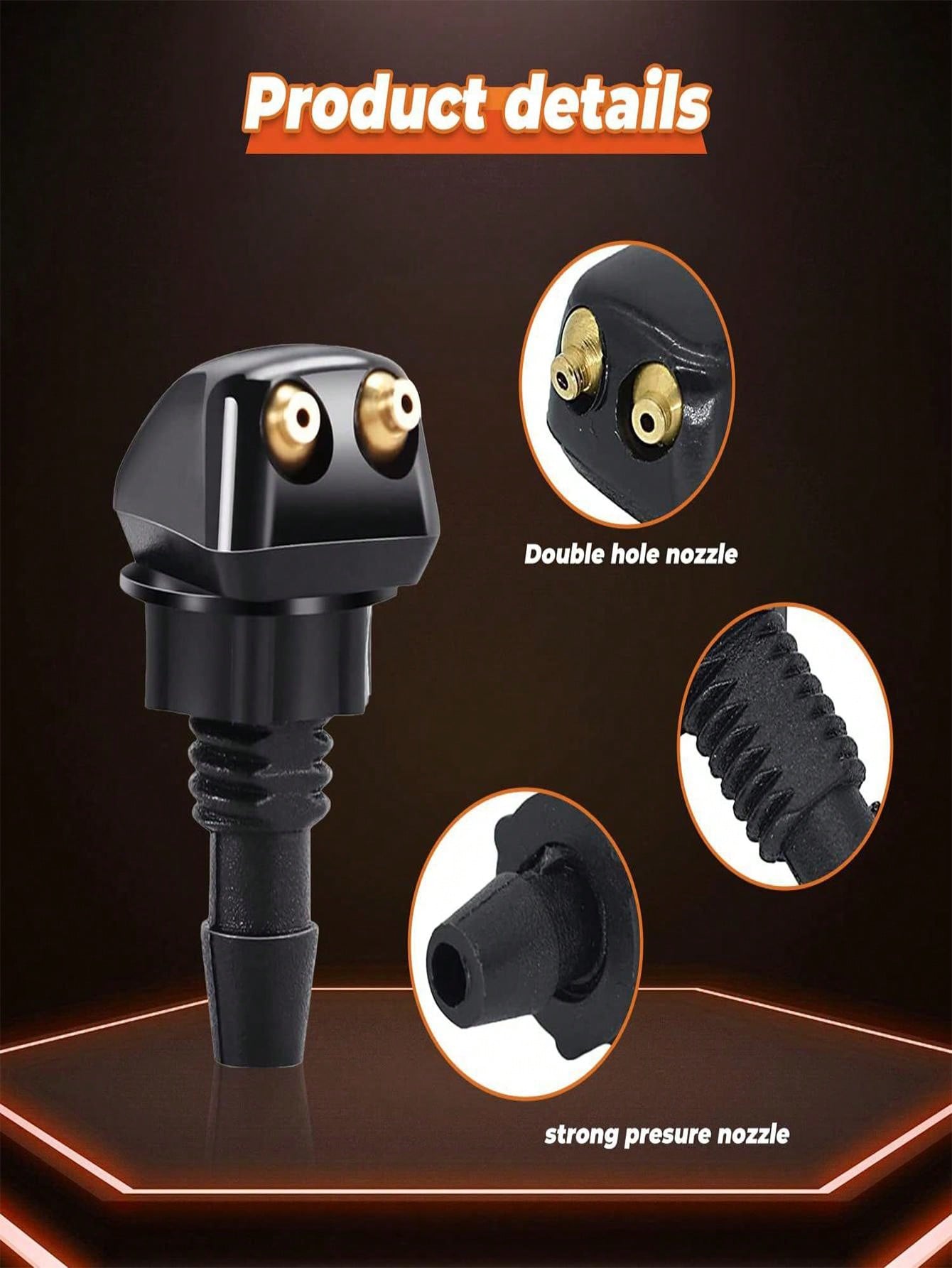 11pcs Universal Car Wiper Spray Nozzle Wiper Sprayer Auto Parts Adjustable Angle Spray