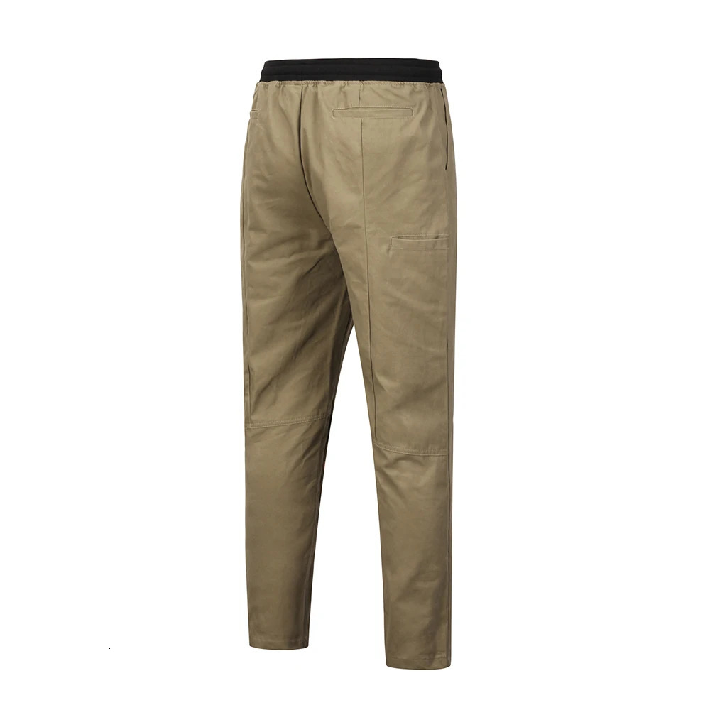 Black Khaki Retro Pants Baggy High Street Mens Joggers Vintage Straight Trousers Loose Casual Back Pockets Sweatpants for Men 240806
