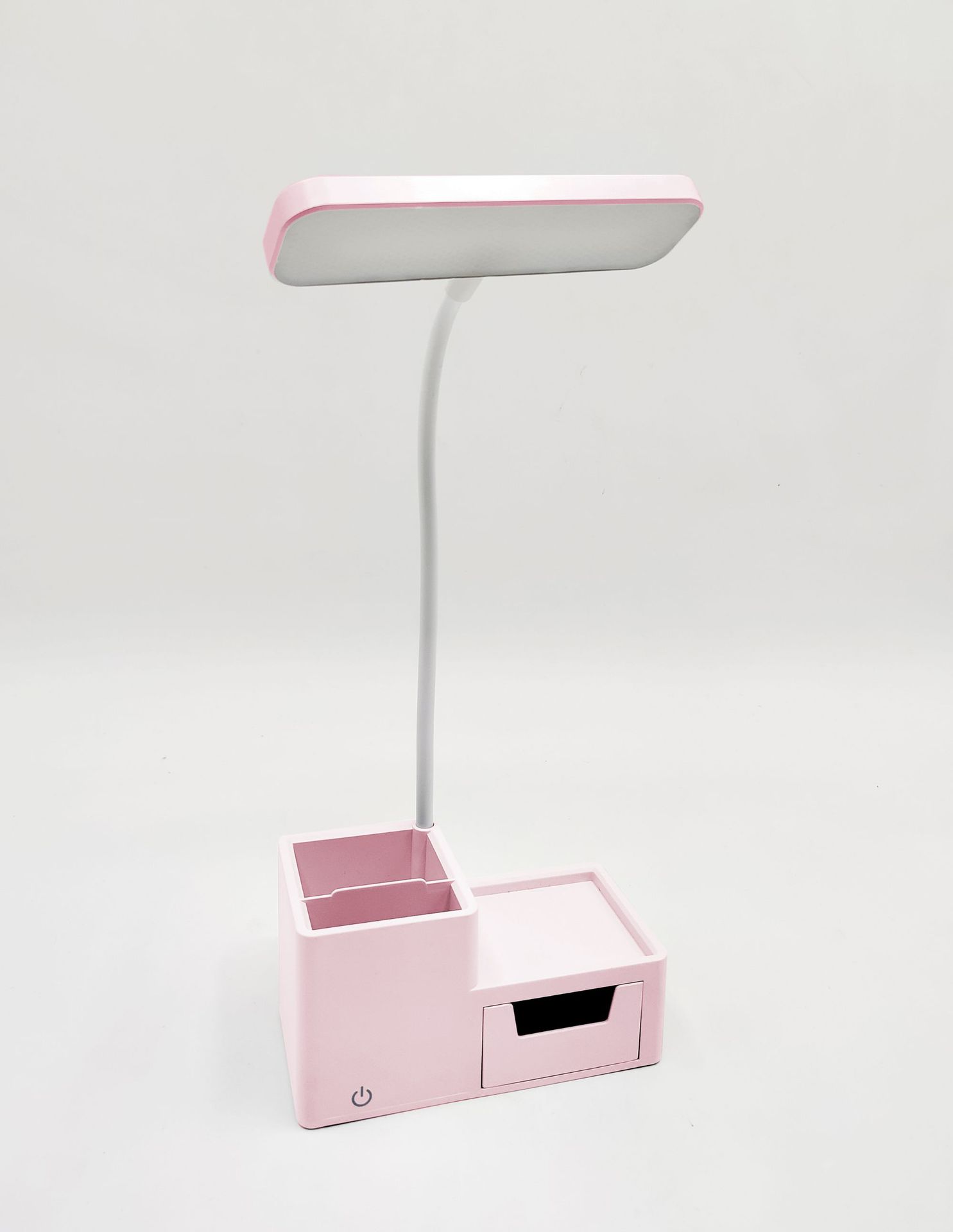 Adjustable LED Worklight with Intuitive Touch Controls - Eye Care, Multiple Colors, Storage Box & Pen Stand