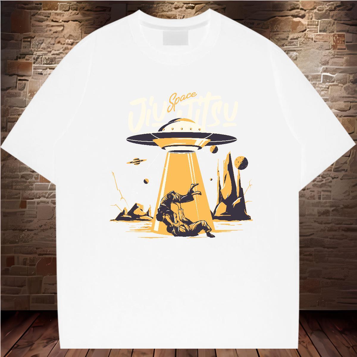 Factory Direct Mens T Shirts ET Tee Shirt 230g 100% Cotton Daily Wear Free Shipping Asian Size Pure Cotton Men Tops Tees