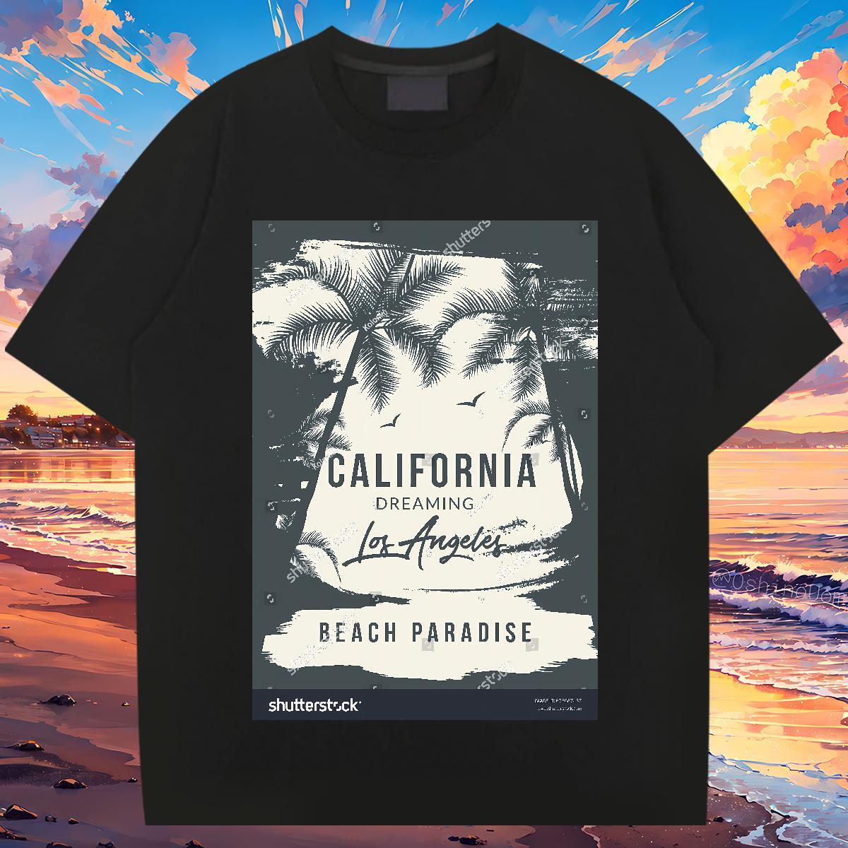 Fashion T-Shirts for Men tree Tshirts 230g 100% Cotton Hip Hop Street Unisex White Plus Size Breathable Crew Neck Men Tops Tees