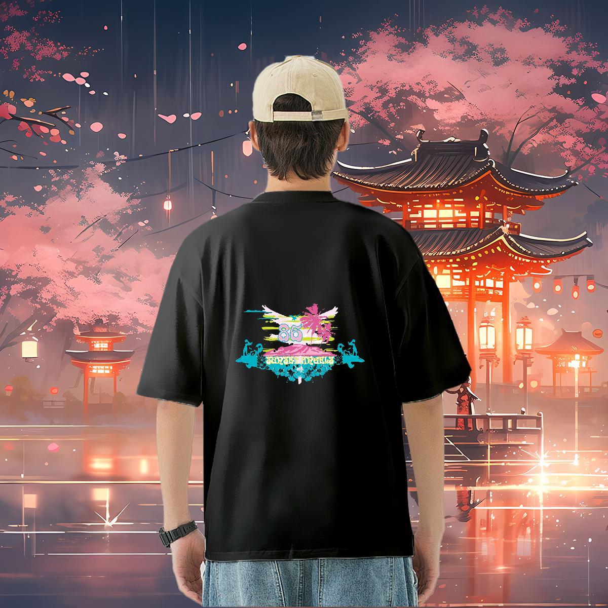 2024 Designer T shirt beach Top Tees 230g Cotton Street Wear Loose Fit Asian Size Breathable Tshirts