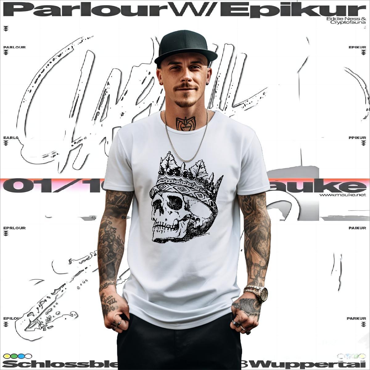 Fashion Designer Men T Shirts skull Tshirts 100% Cotton 230g Daily Wear Free Shipping Custom Print Oversized Breathable Tshirt for Man Woman