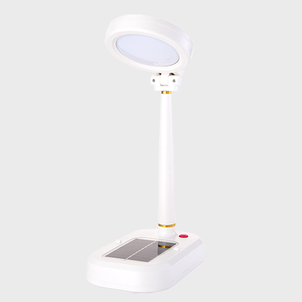 All-In-One Solar + USB Desk Lamp and Fan Perfect LED Bedtime Lighting Solution