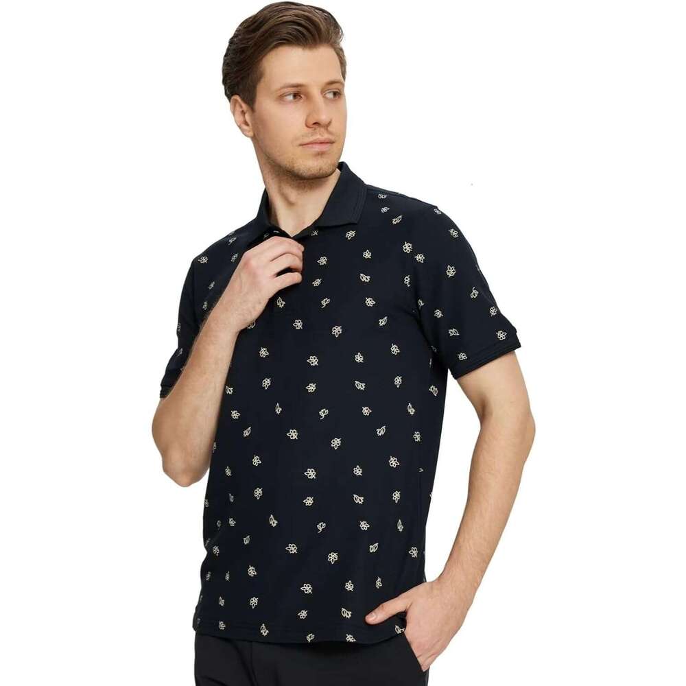 Fashion Mens Polo shirt Printed Short Casual Collared Breathable Classic Fit Business Polos shirts tshirt tops summer clothes