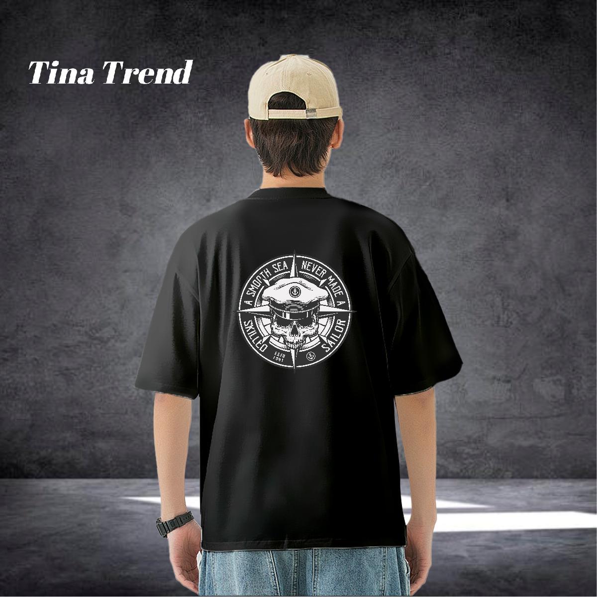 Designer Fashion Mens T Shirts skull Clothes 230g Pure Cotton Street wear Hip Hop Brand Skull Short Sleeve Soft Men Tops Tees