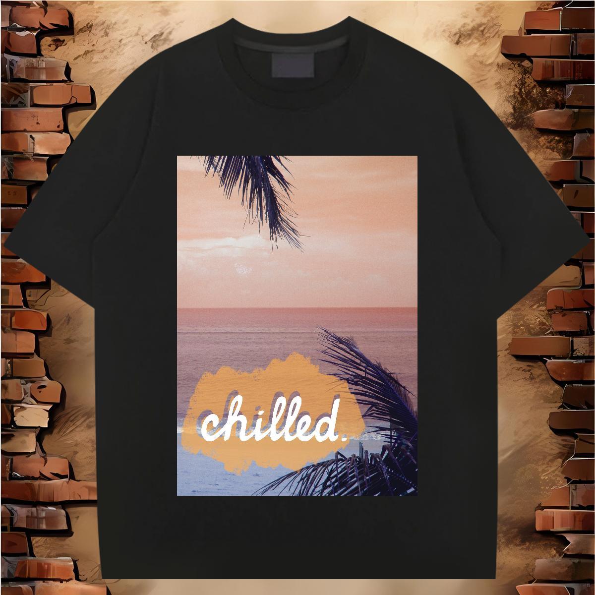 Wholesale Man T Shirts beach Polos 230g 100% Cotton Sports Casual Popular Asian Size Breathable Short Sleeve Mens Tshirts