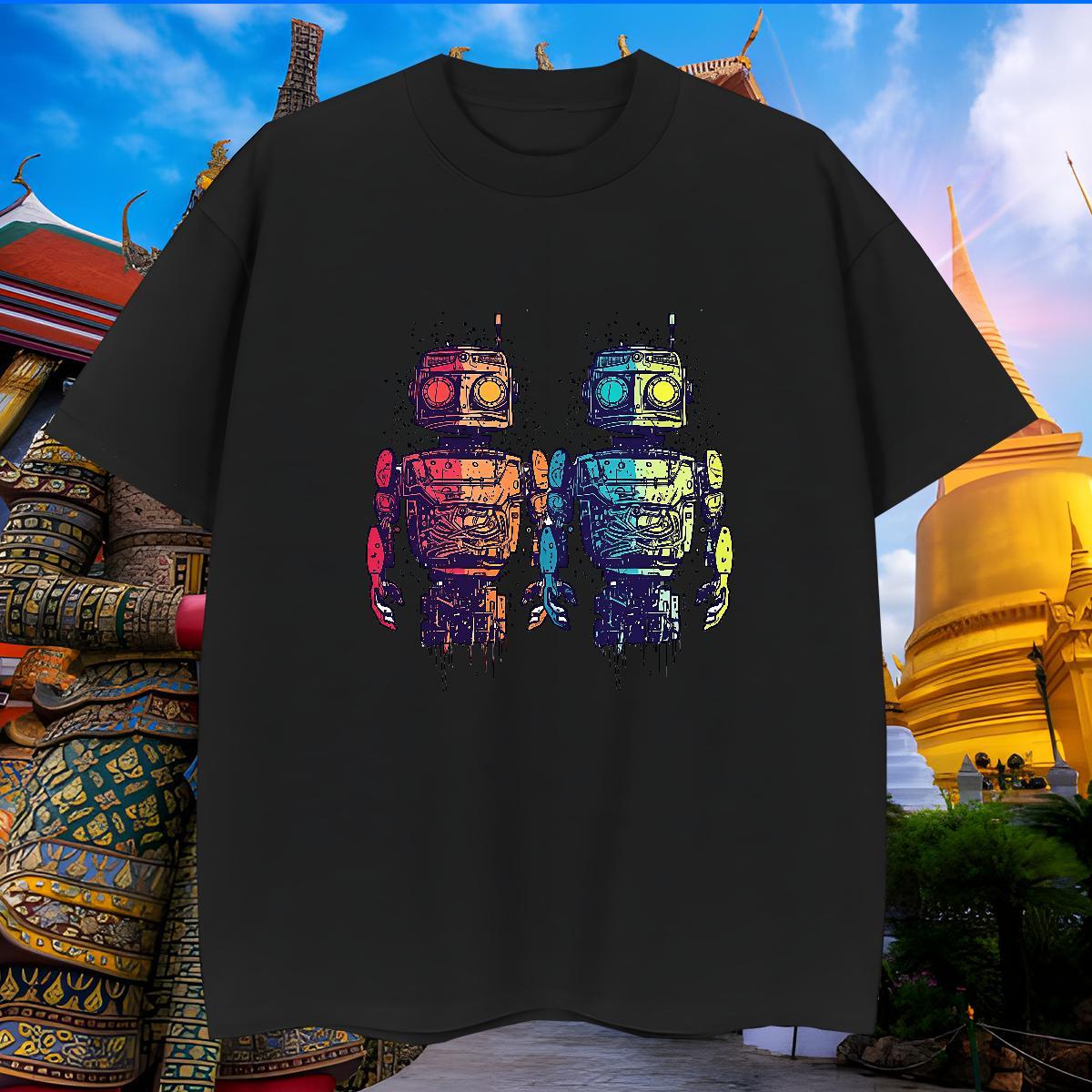 Classic Casual T-Shirts for Men ET Tee Shirt 230g Cotton Street Casual Free Shipping Customized Breathable Short Sleeve Tshirt for Man Woman