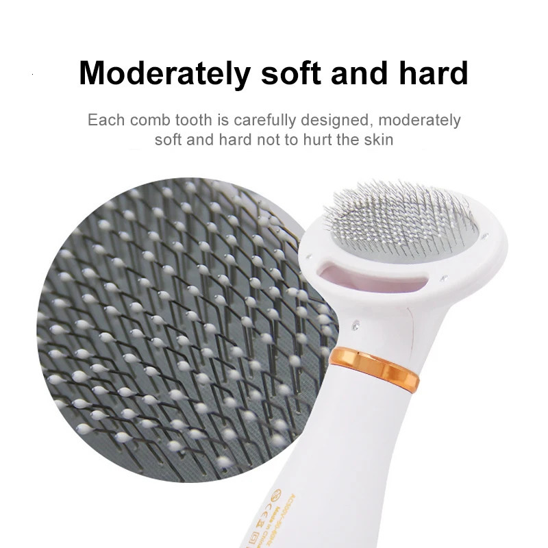 Pet Dog Hair Dryer 2-In-1 Cat Dog Dryer Quiet Comb Brush Grooming Kitten Cat Hair Comb Puppy Fur Blower For Dog Accessories 240807