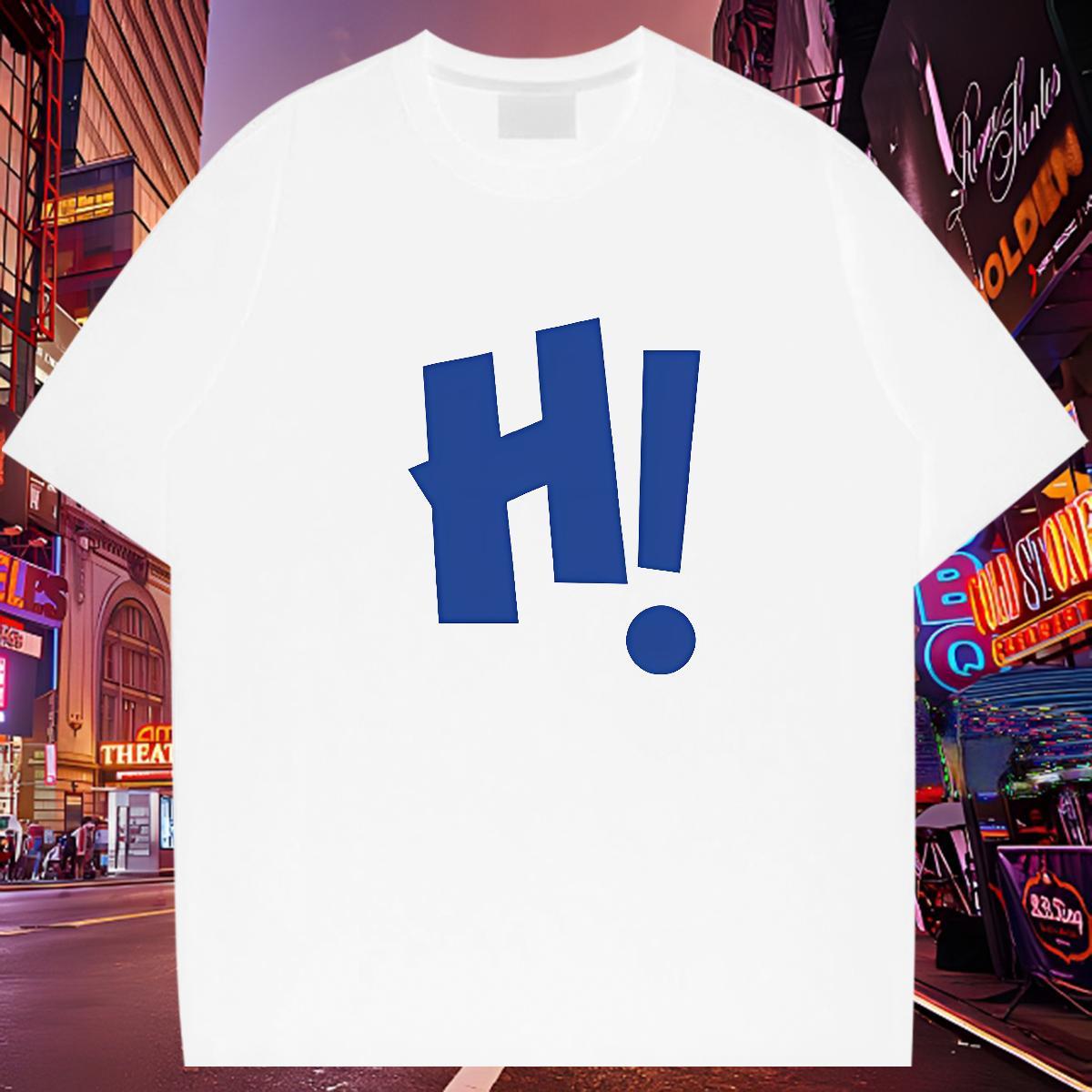 2024 T shirt letter Tshirts 230g 100% Cotton Sport Popular Custom Anime Breathable Short Sleeve Men Tees