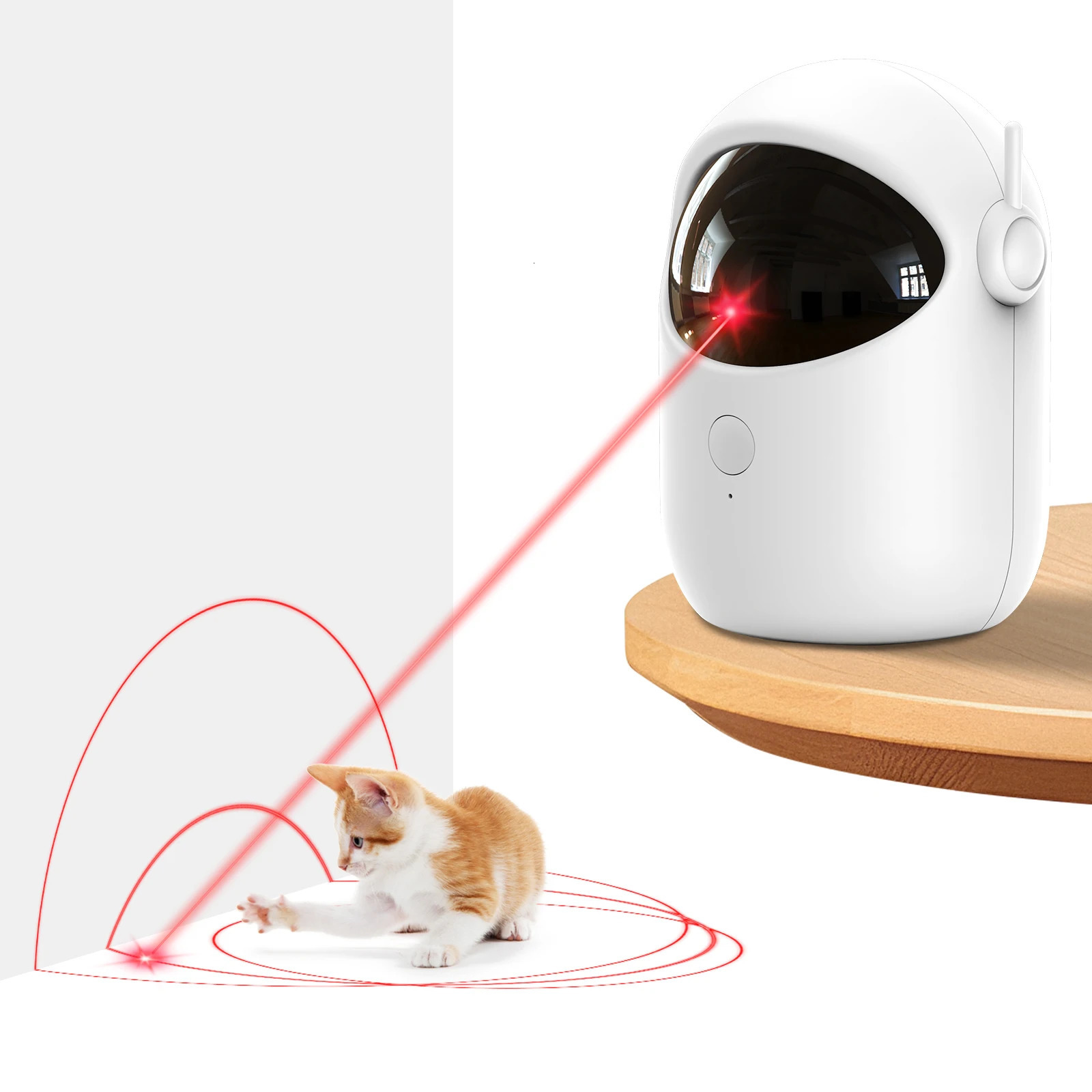 Automatic cat laser toy interactive indoor light rechargeable infrared pet teasing device pointer dog 240806