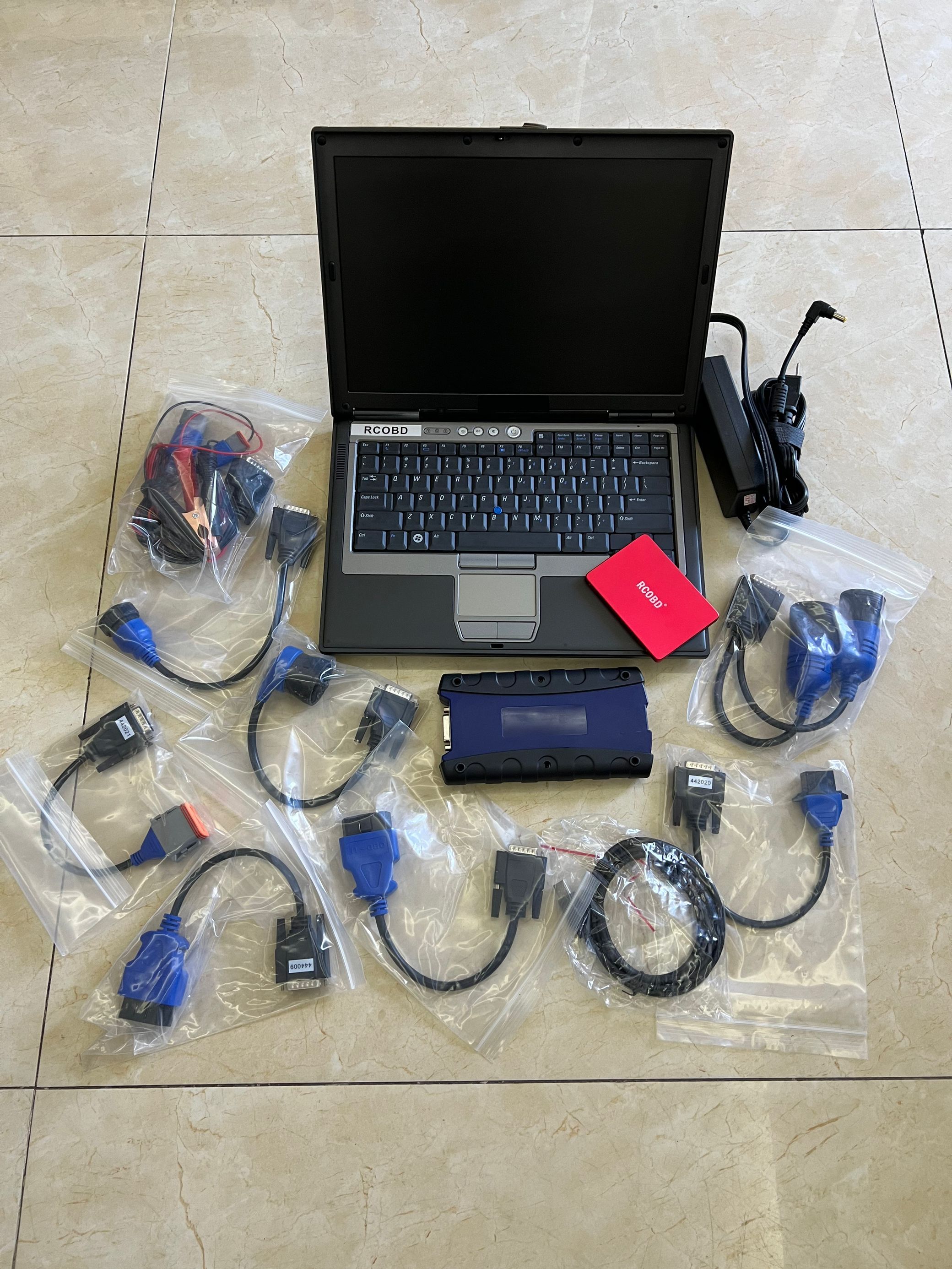 N-2 Bluetooth Link with USB OBD Fault Diagnostic Detector Heavy Duty Truck Interface Diagnosis Tool With D630 laptop