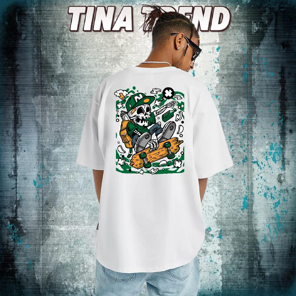 DIY T Shirt For Man skateboarding Tops Shirt 230g Pure Cotton Summer Casual High Quality Custom Printed Crew Neck Breathable Tshirts
