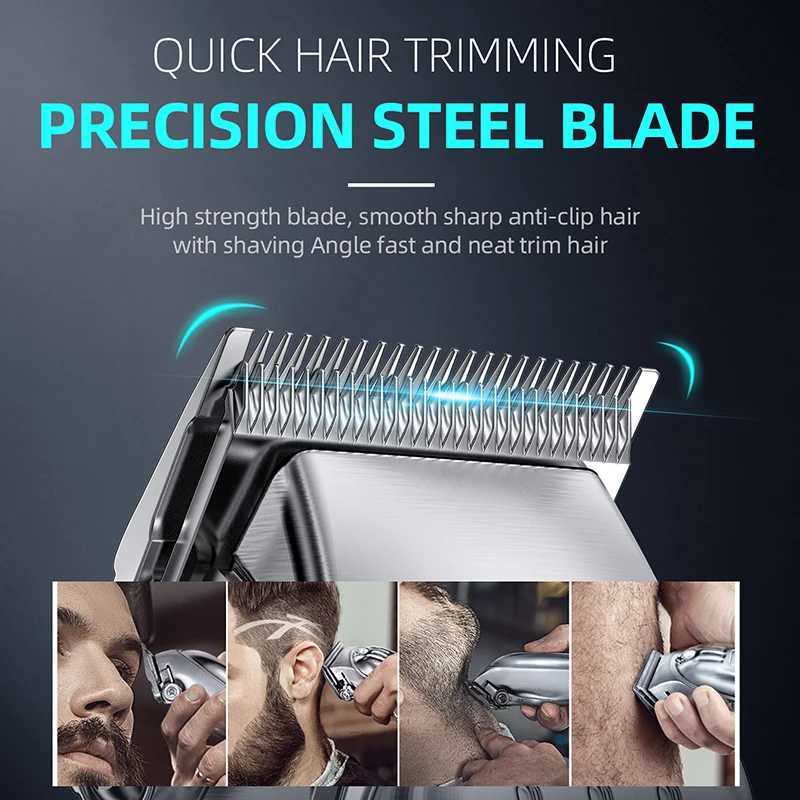 KIKIDO 2In1 Professional Hair Clipper Electric Beard and Hair Trimmer For Men Haircut Set Hair Cutting Machine Rechargeable 2575 W241212