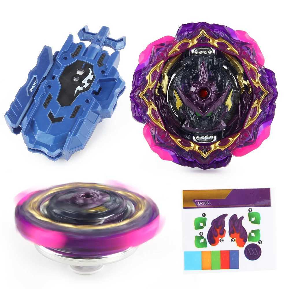 Blayblade Burst B-206 BARRICADE LUCIFER Blablade Sticker Starter Bey Metal Spinning Battle Top w/ String Launcher Gyro Set Y240803