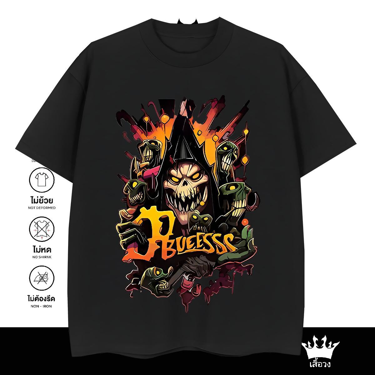 Fashion Design T-Shirts skull Clothes 230g Pure Cotton Beach Cool Custom Print Oversized Short Sleeve Soft Men Clothes T-Shirt