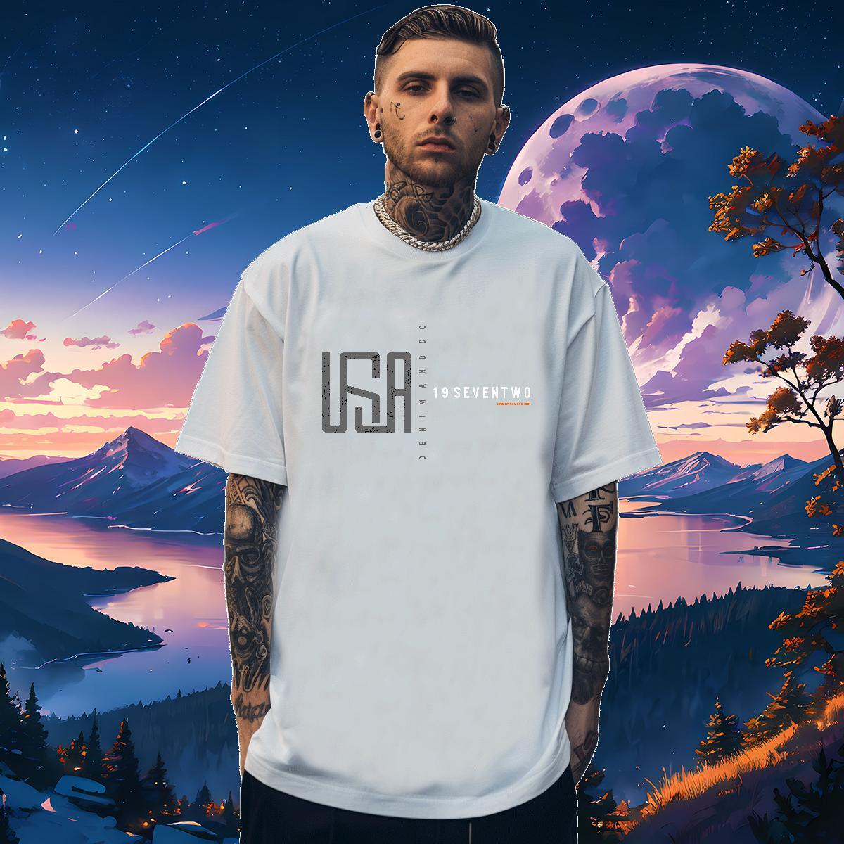 Custom Man T Shirts letter Clothings 230g Pure Cotton Street Cool Design Custom Print Plus Size O-Neck Short Sleeve Men Tees