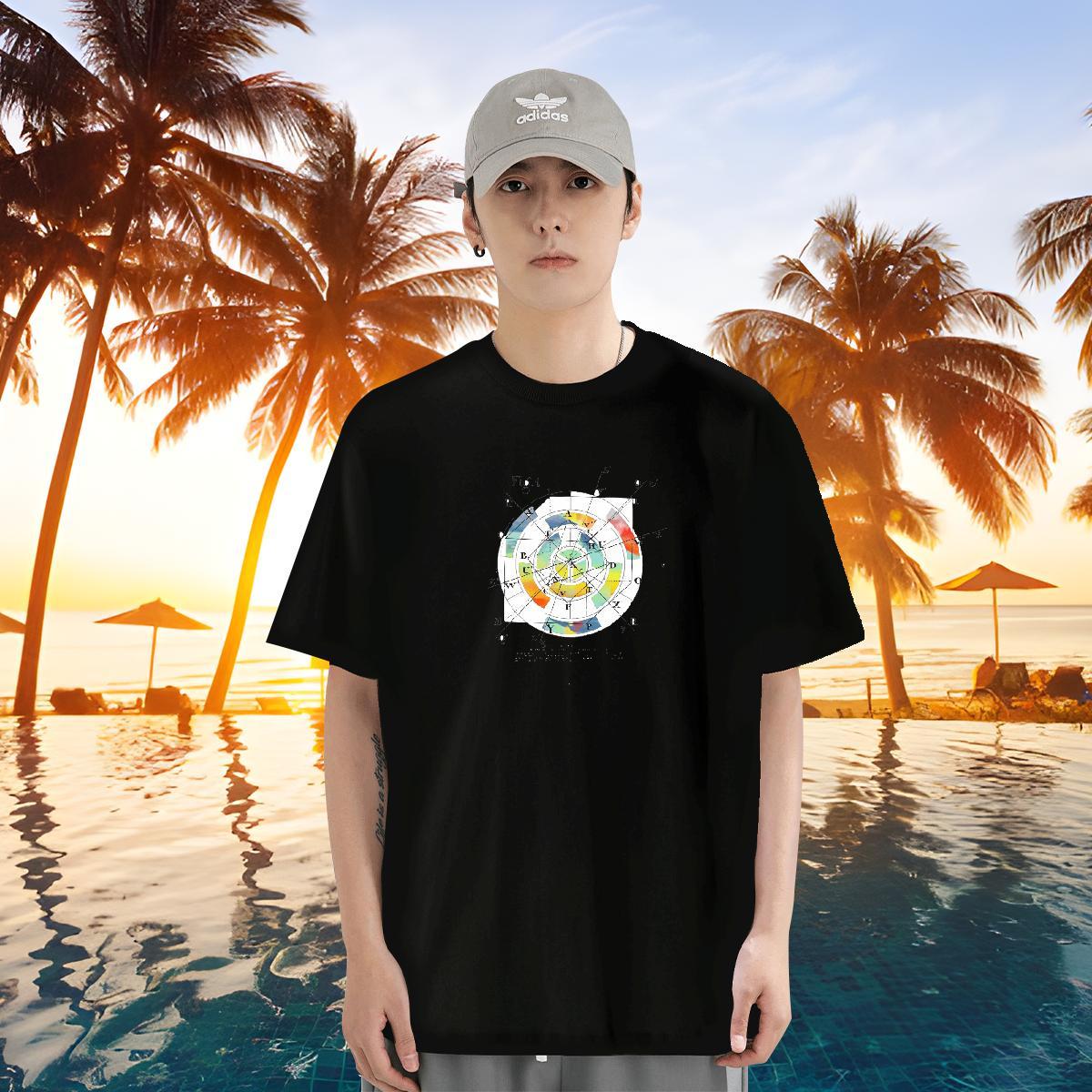Classic Casual T Shirts Men math Wear 100% Cotton 230g Sport Comfortable Customized Breathable Short Sleeve Tshirt for Man Woman