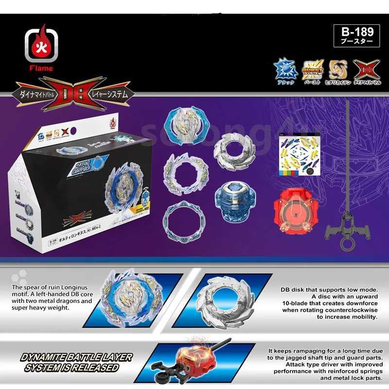 B189 Spinning Tops DB B-189 Guilty Longinus Karma Metal Destroy-2 for Children Toys Gift without Gear Y240803