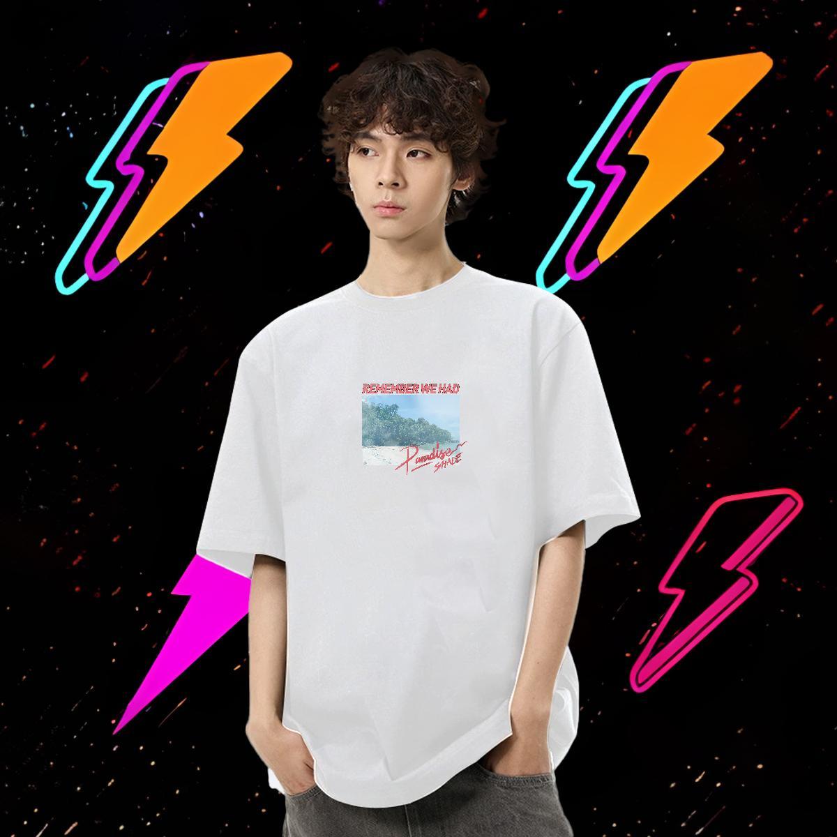 2024 Designer Man T Shirts beach Polos 230g 100% Cotton Daily Wear Comfortable Customized Crew Neck Breathable Tshirts