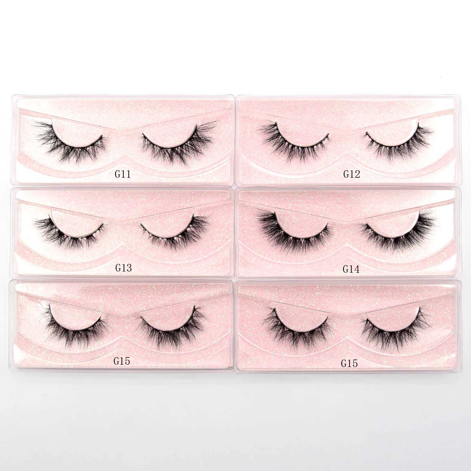 Visofree 13mm Eyelashes Mink Lashes 3D Natural Long Mink Eyelashes Cruelty-free Handmade False Eyelashes Makeup Mink Lashes G04M240806