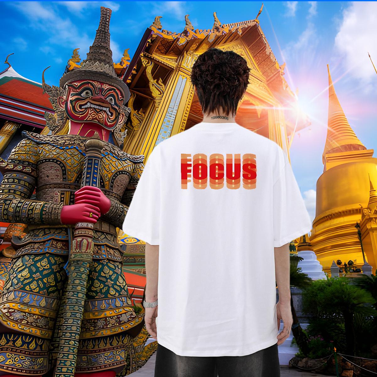Designer T shirt letter Tops Tees 100% Cotton 230g Anime Printing Street Wholesale Customized Print Breathable Short Sleeve Mens Tshirts