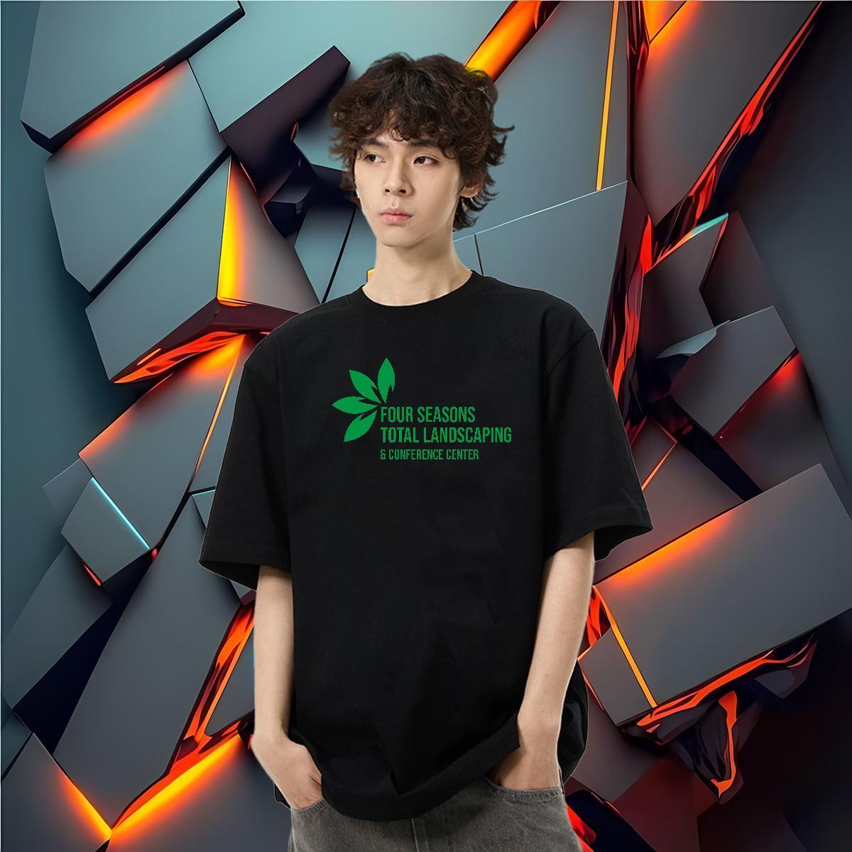 Classic Casual T-Shirts letter Wear 230g Pure Cotton Hip Hop Loose Fit Oversized Crew Neck Mens Tshirts