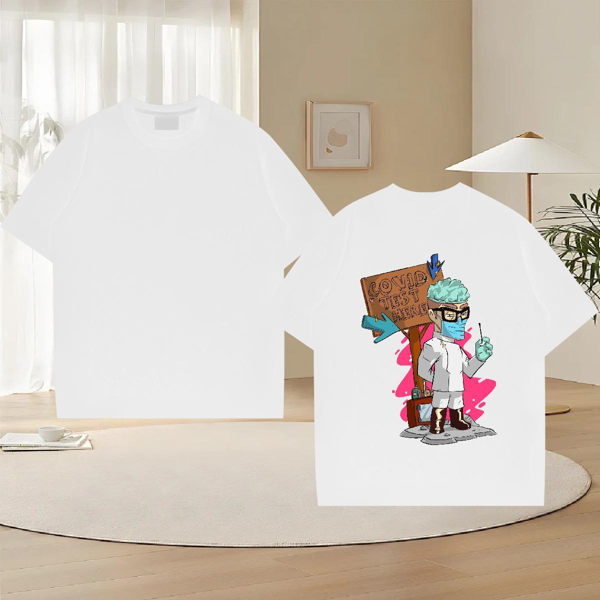 Designer T-Shirts for Men portrait Tees Shirts 230g Cotton Hip Hop Street Wholesale DIY Printed Pure Cotton Tshirts