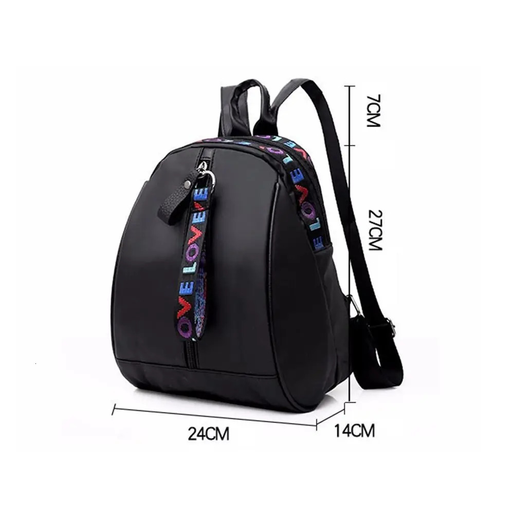 Womens Mini Backpack Oxford Shoulder Bag Teen Girls Multi functional Phone 240807