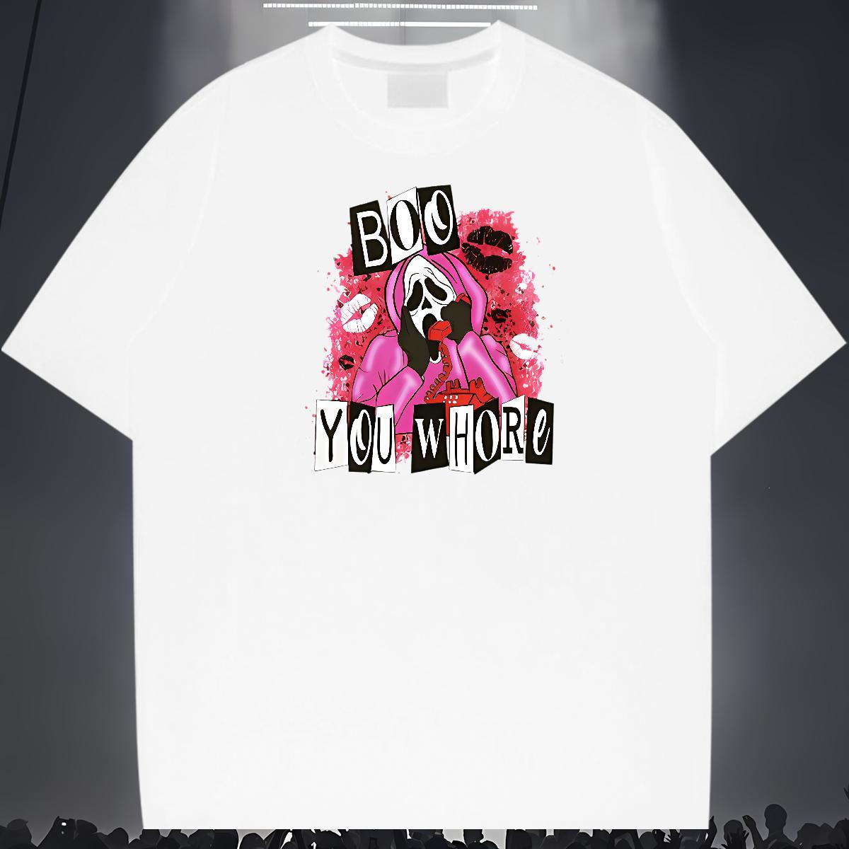 Factory Direct T shirt skull Tees Shirts 100% Cotton 230g Anime Printing Street Cool Design Custom Cartoon O-Neck Short Sleeve Tshirts