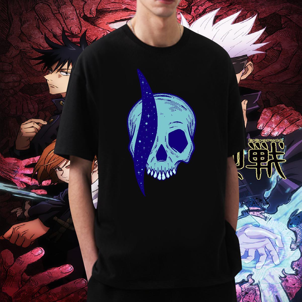 Designer Men T Shirts skull Tees Shirts 230g Pure Cotton Daily Outfit Cool Design DIY O Neck Short Sleeves Mens Tshirts