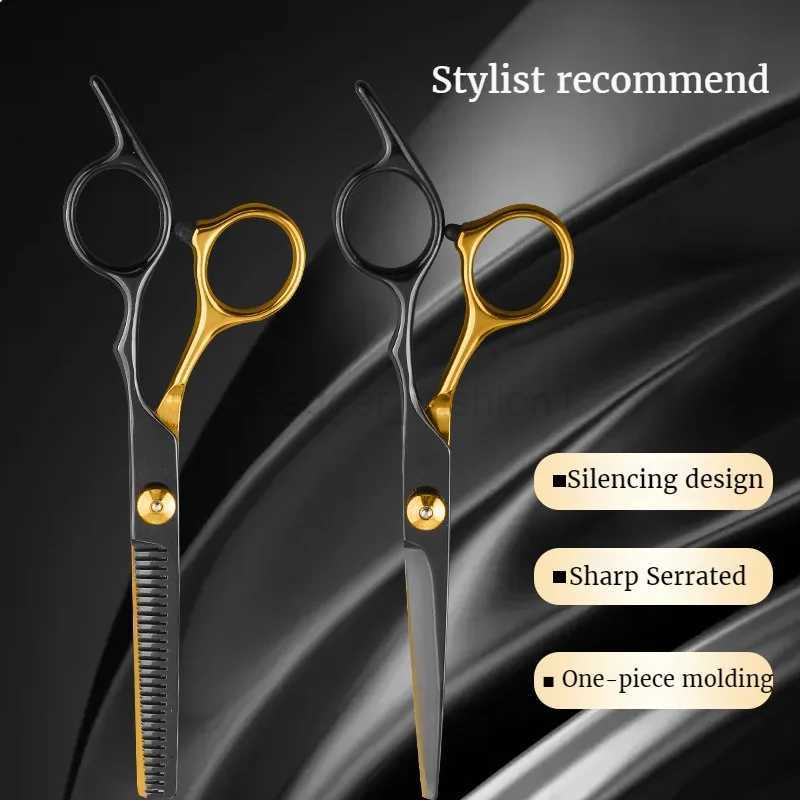 10pcs Hairdressing Scissors Set Hair Cutting Thinning Shears Set Professional Salon Stainless Steel Hair Scissors Barber ToolsXJ240807