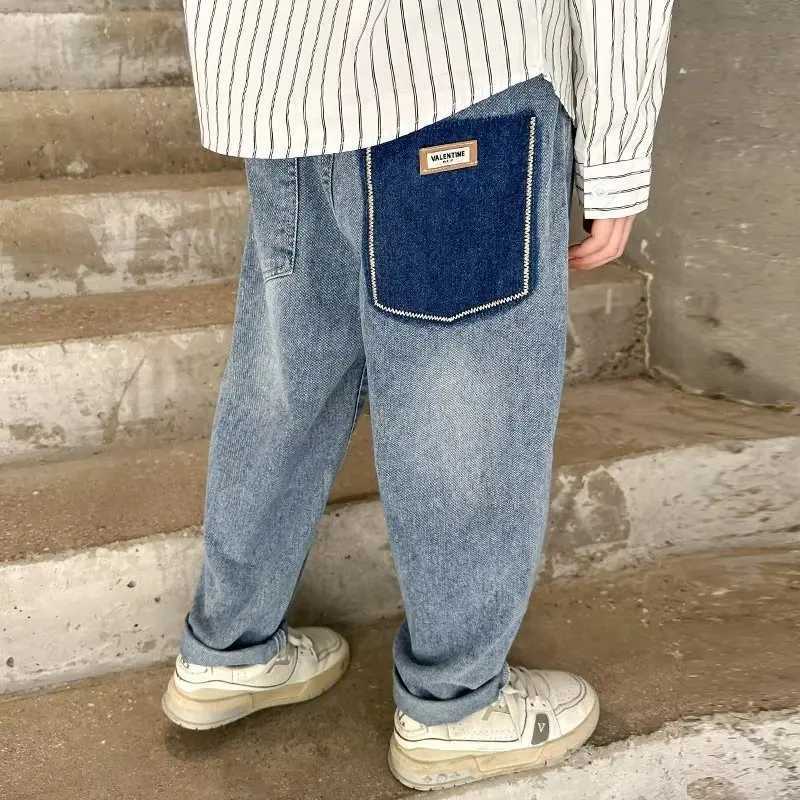 Jeans Boys Jeans New Childrens Fashion Trousers With Broken Holes For Small And Medium Sized Boys Cool Casual Pants