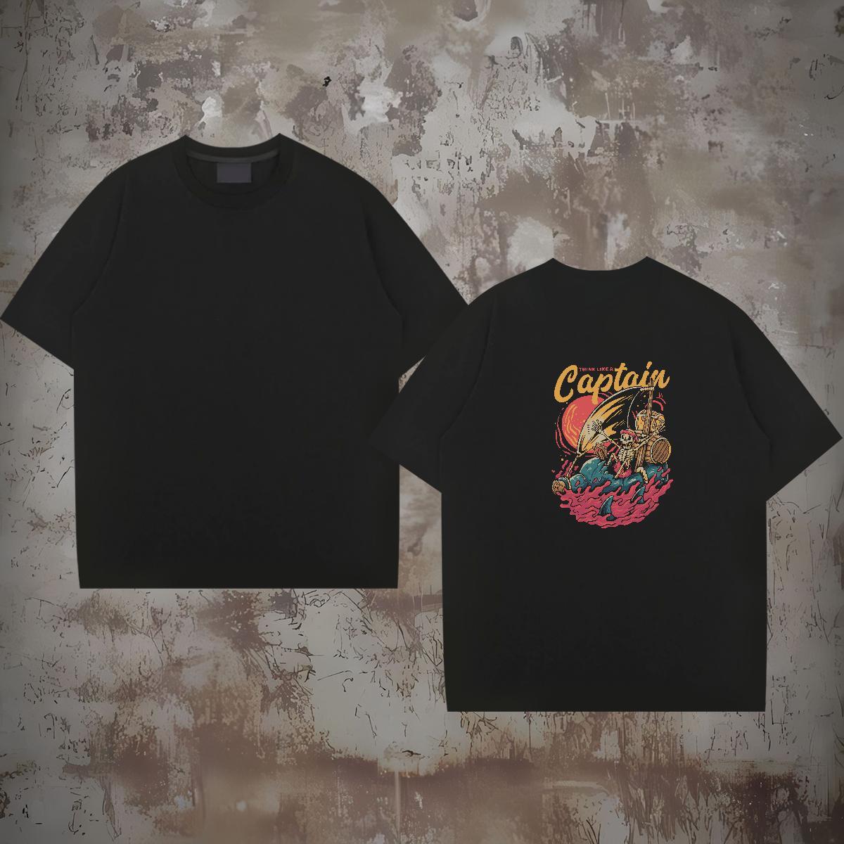 2024 New Mens T Shirts skull Tops Shirt 230g 100% Cotton Street wear Hip Hop High Quality Customized Round Neck Short Sleeve Men Tshirts