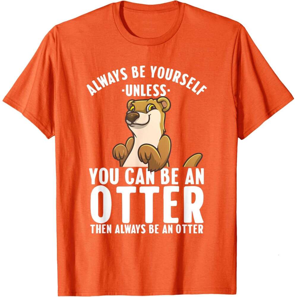 Mens T shirt Women Cute Sea River Otter Wild Animal T-Shirt shirts tshirt graphic tee Casual tops clothes Short sleeve