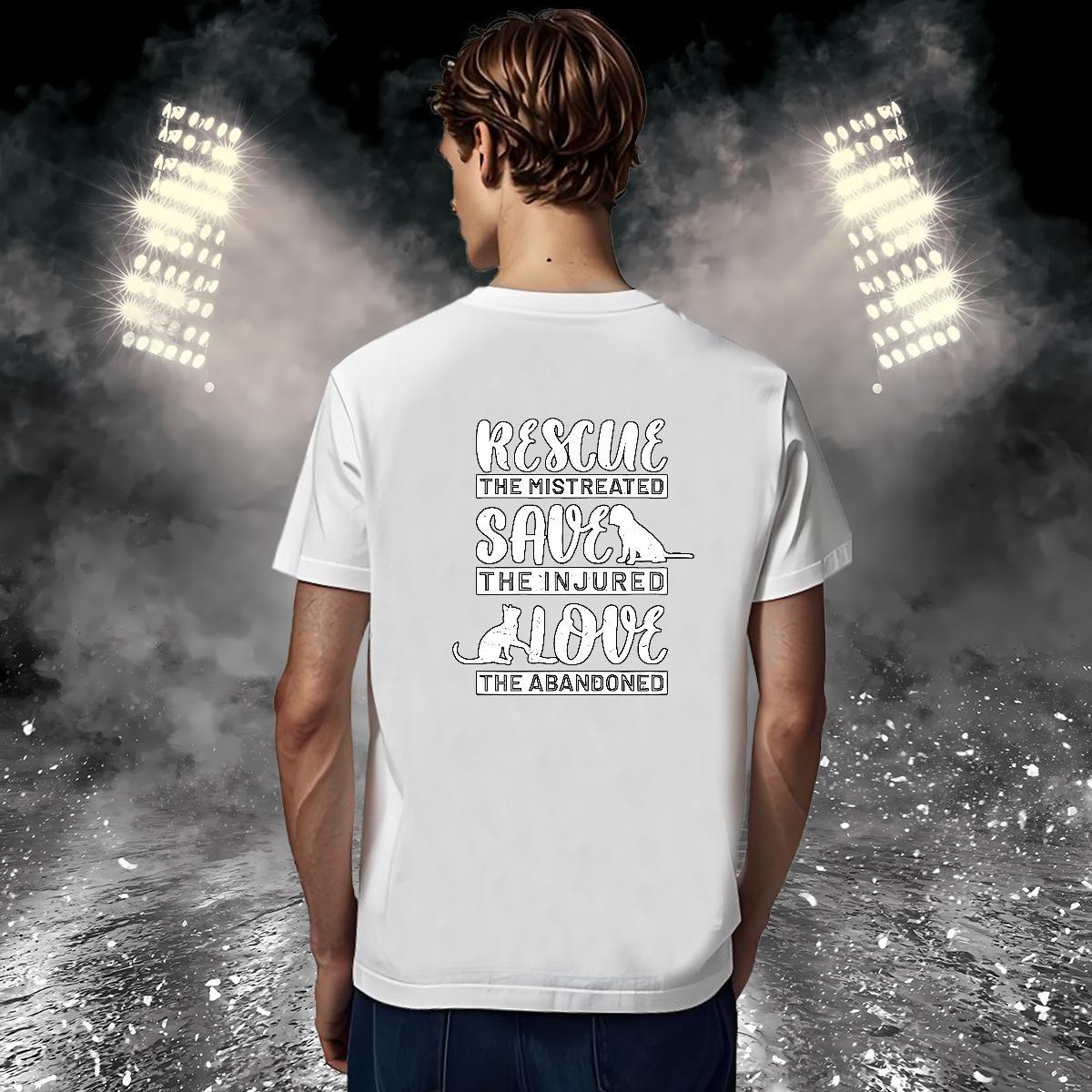 DIY Customized Men T Shirts letter Tees Shirts 100% Cotton 230g Daily Outfit High Quality Floral Print Breathable Short Sleeve Tshirts