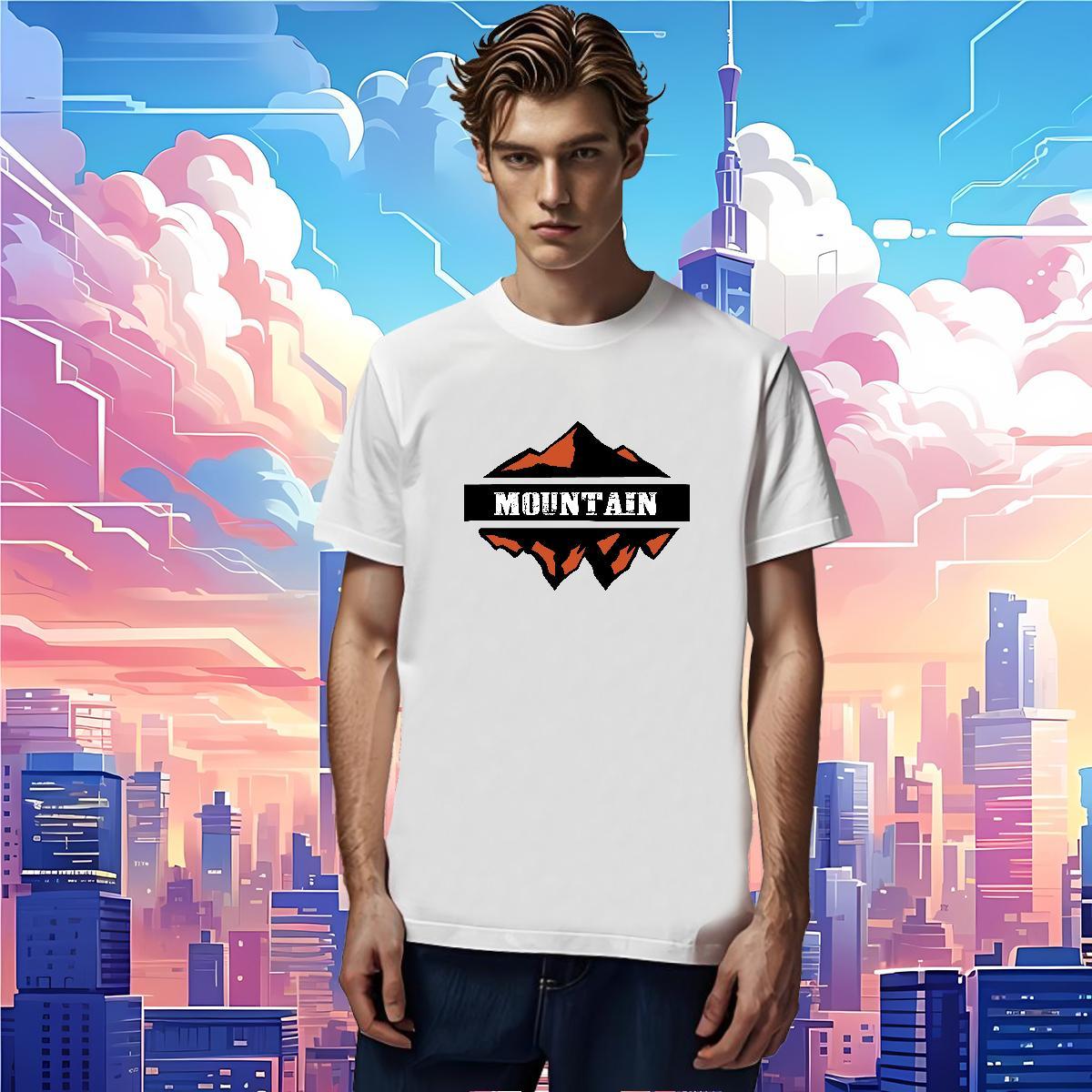 2024 Designer T shirt mountains Tees Shirts 230g Cotton Summer Casual Loose DIY Anime Pure Cotton Couples T Shirts