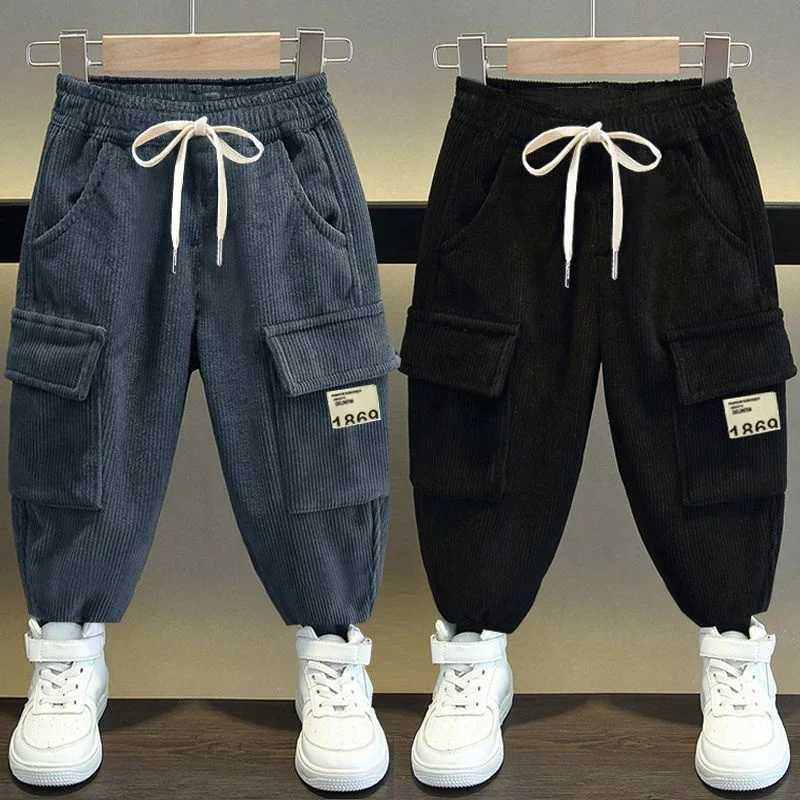 Jeans Boys Casual Pants Long Trousers Cotton 2024 New Spring Autumn Babys Kids Pants High Quality Childrens Clothing