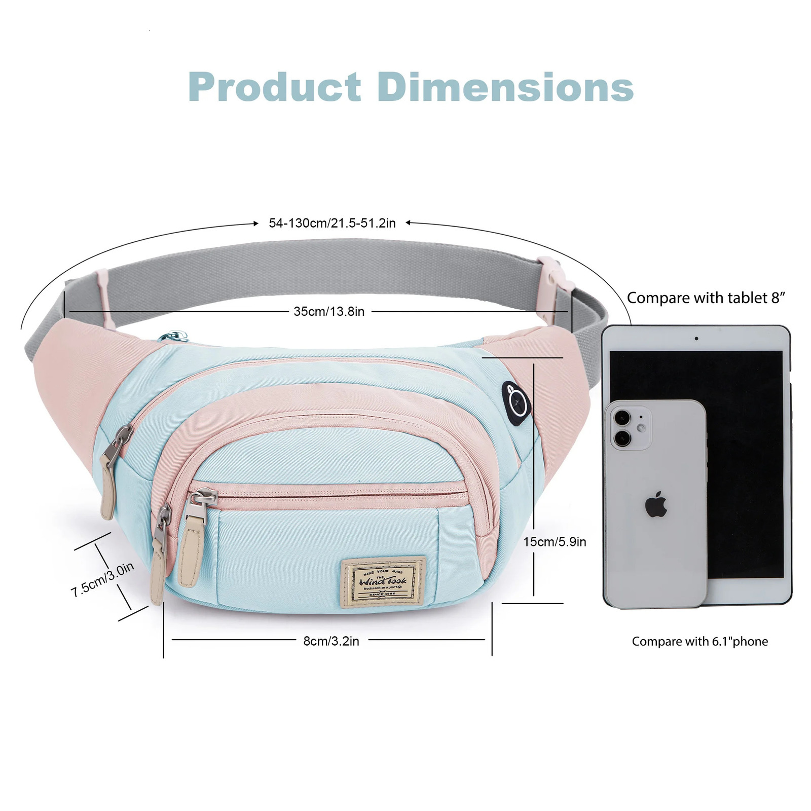 WindTook Fanny Pack Womens Belt Bag Waist Bag Lightweight Cross body Bag Travel Outdoor Running Exercise 240807