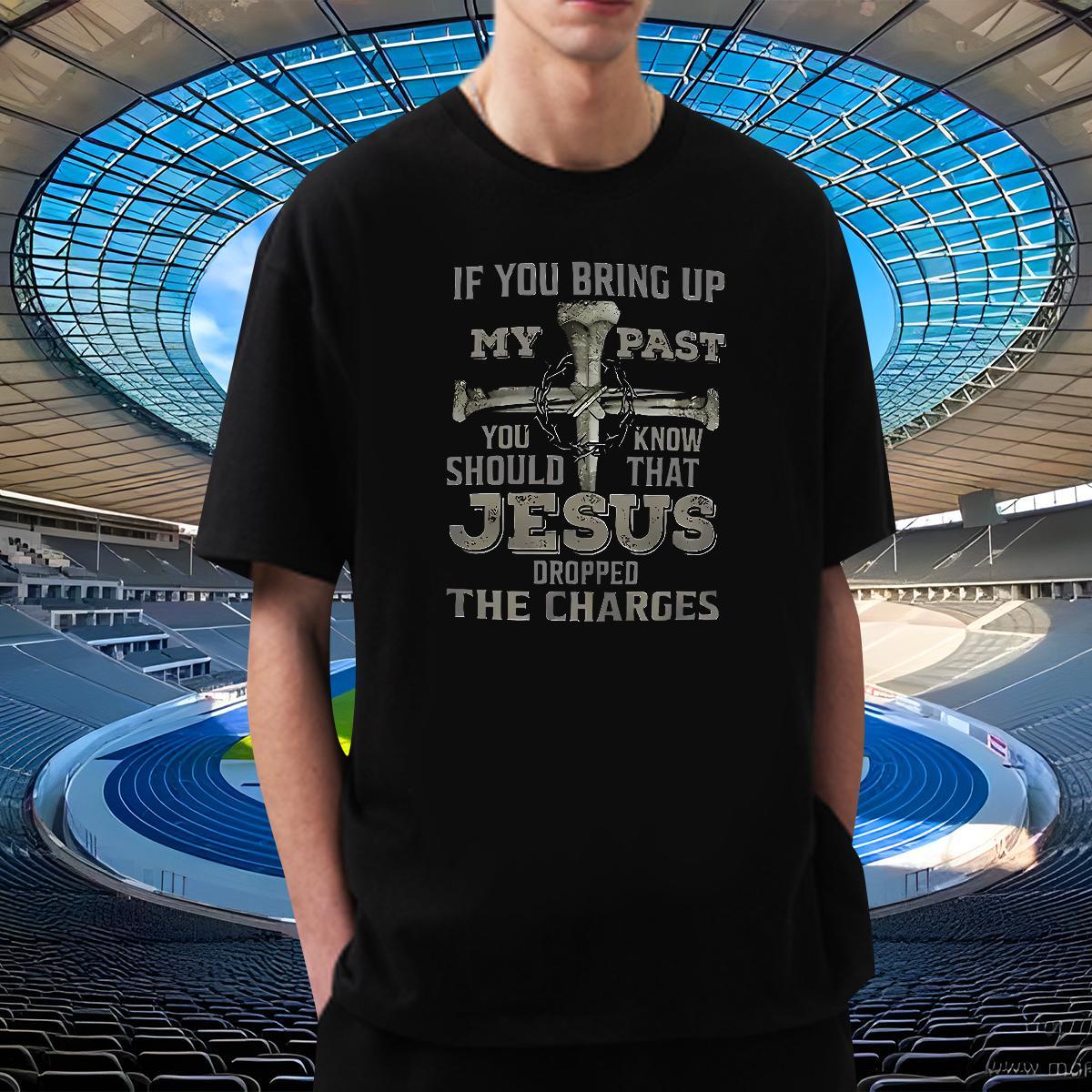 Fashion Designer Man T Shirts The Cross Tees 230g Cotton Spring Summer Popular Cartoon Printing L-4XL Breathable Crew Neck Men Tshirts