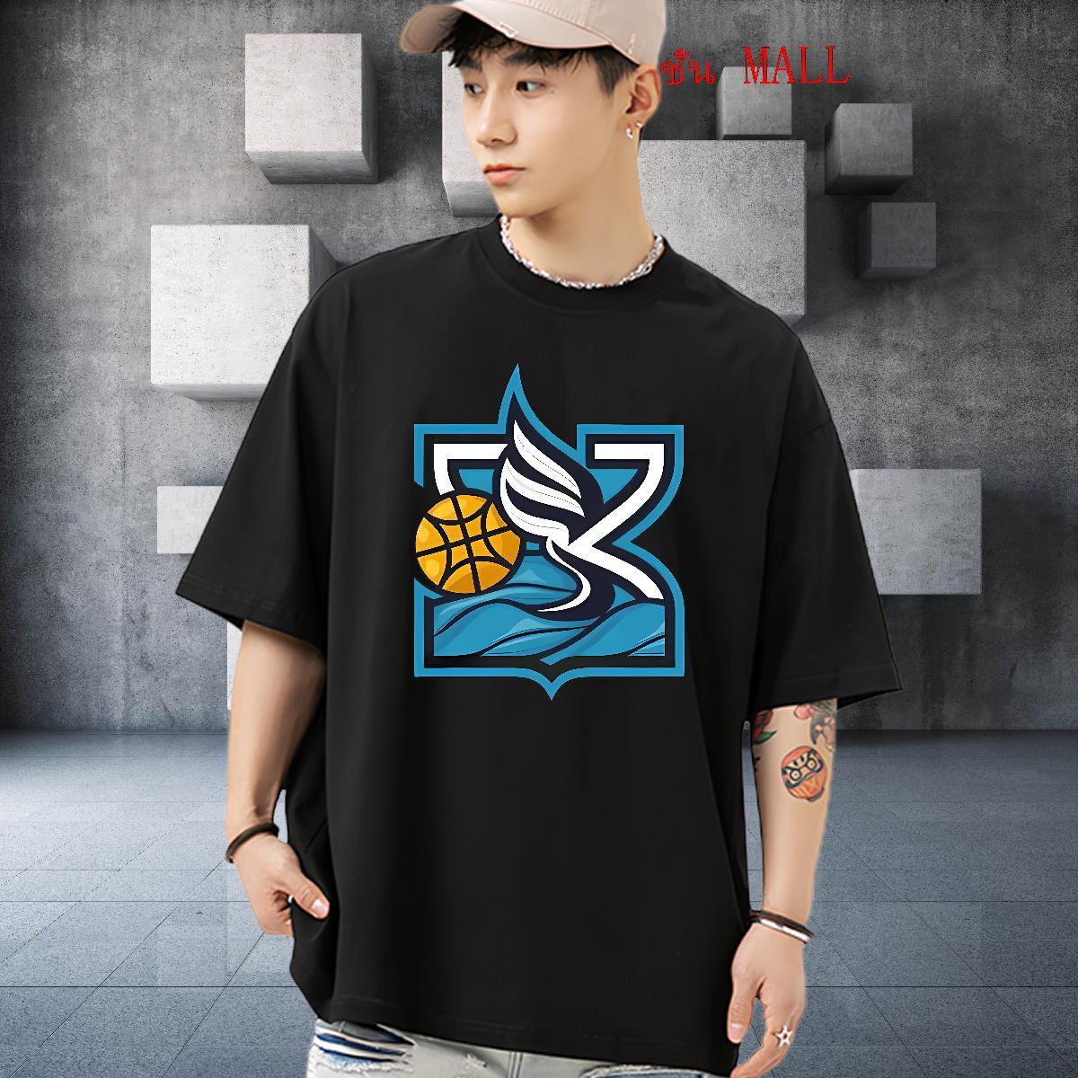 DIY Customized T-Shirts for Men basketball Tops 230g Pure Cotton Home Outdoor Soft Black Oversized Round Neck Short Sleeve Men Tees