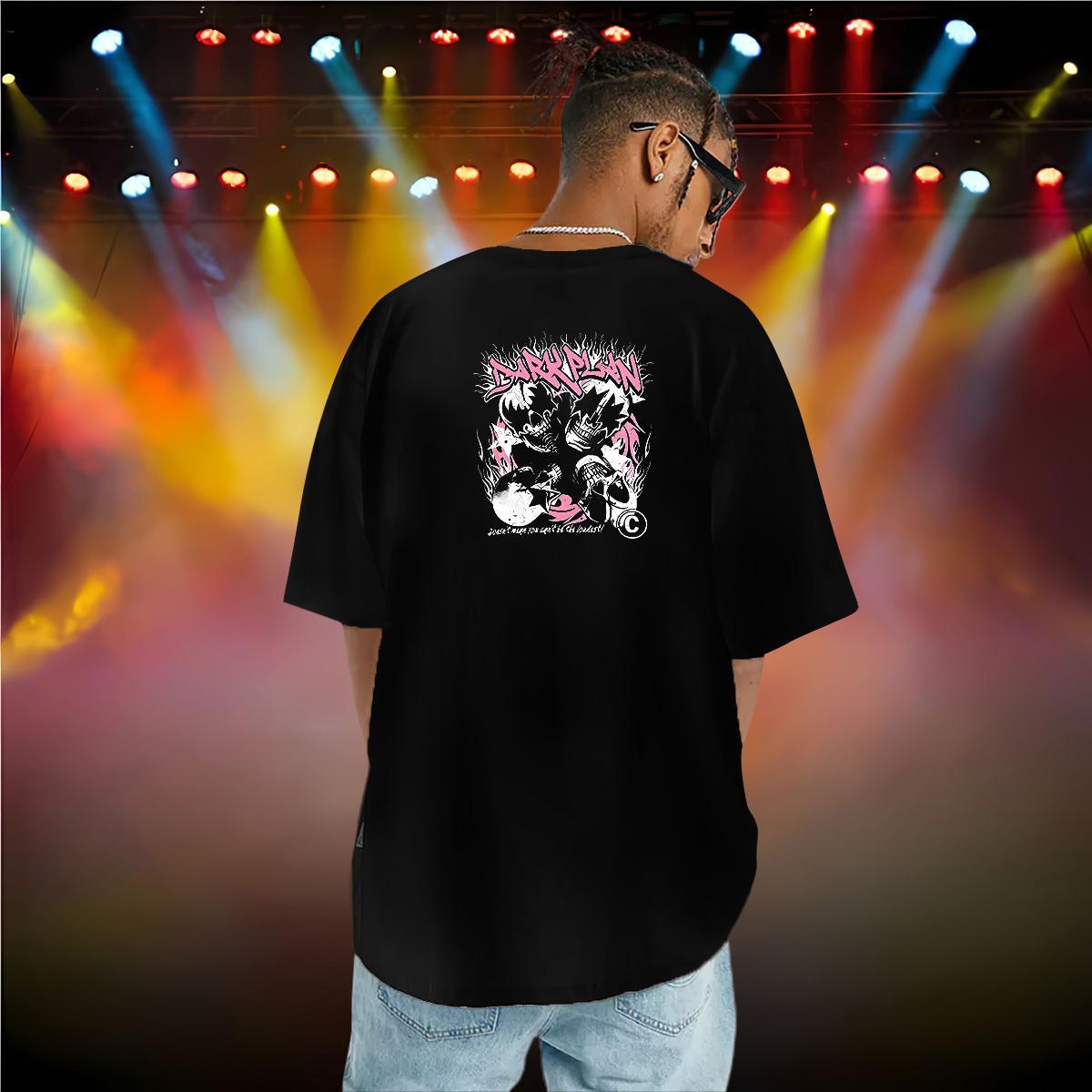 Customized T-Shirts skull Clothings 230g Pure Cotton Street wear Hip Hop Cool Design Custom Cartoon Crew Neck Men Tshirts