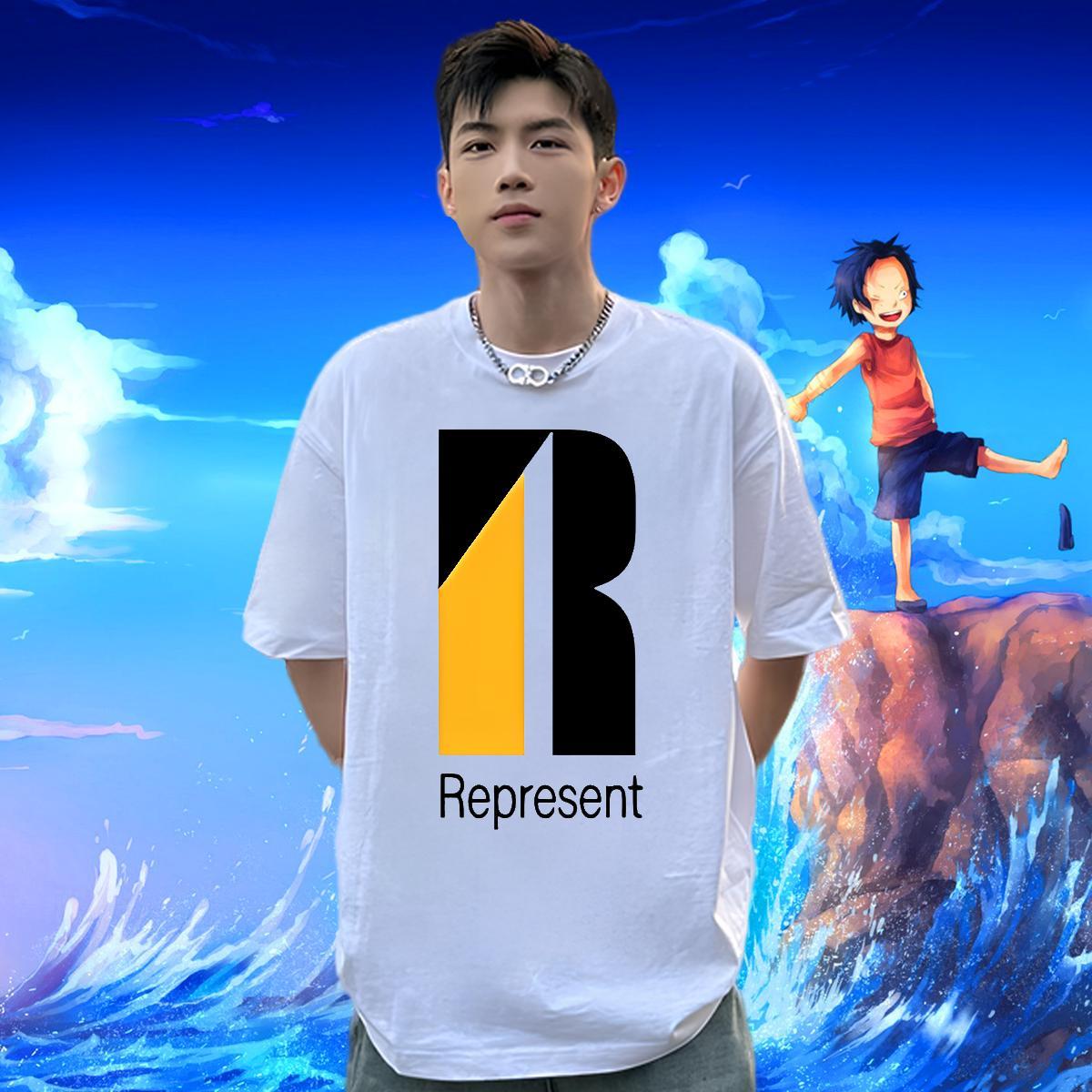 New Arrival Mens T Shirts letter Tops 230g Cotton Hip Hop Loose Fit DIY Anime Breathable Crew Neck Mens Tshirts