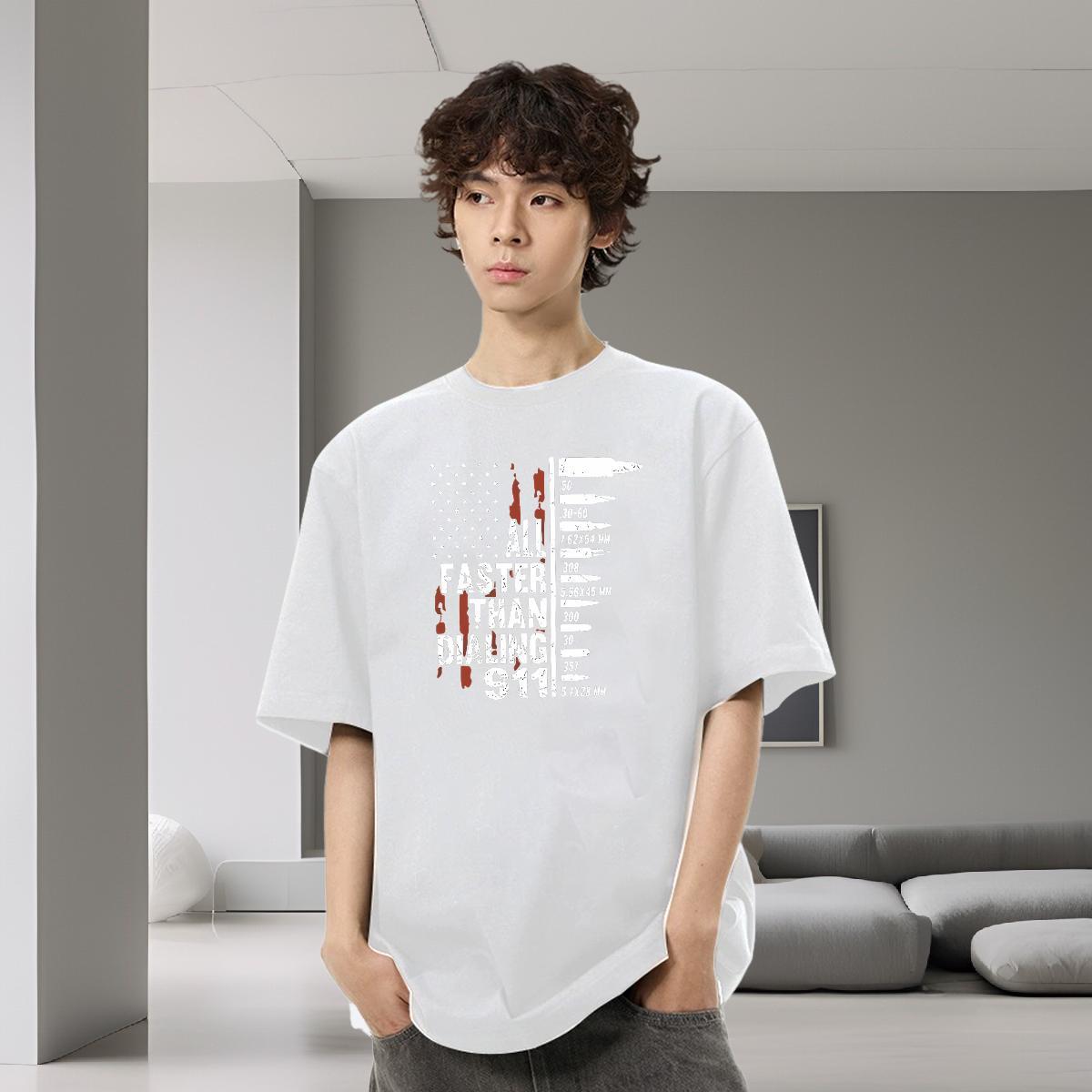 Stylist Mens T Shirts letter Polos 230g 100% Cotton Street Casual Designer Custom Print Oversized Breathable Crew Neck Mens Tshirts