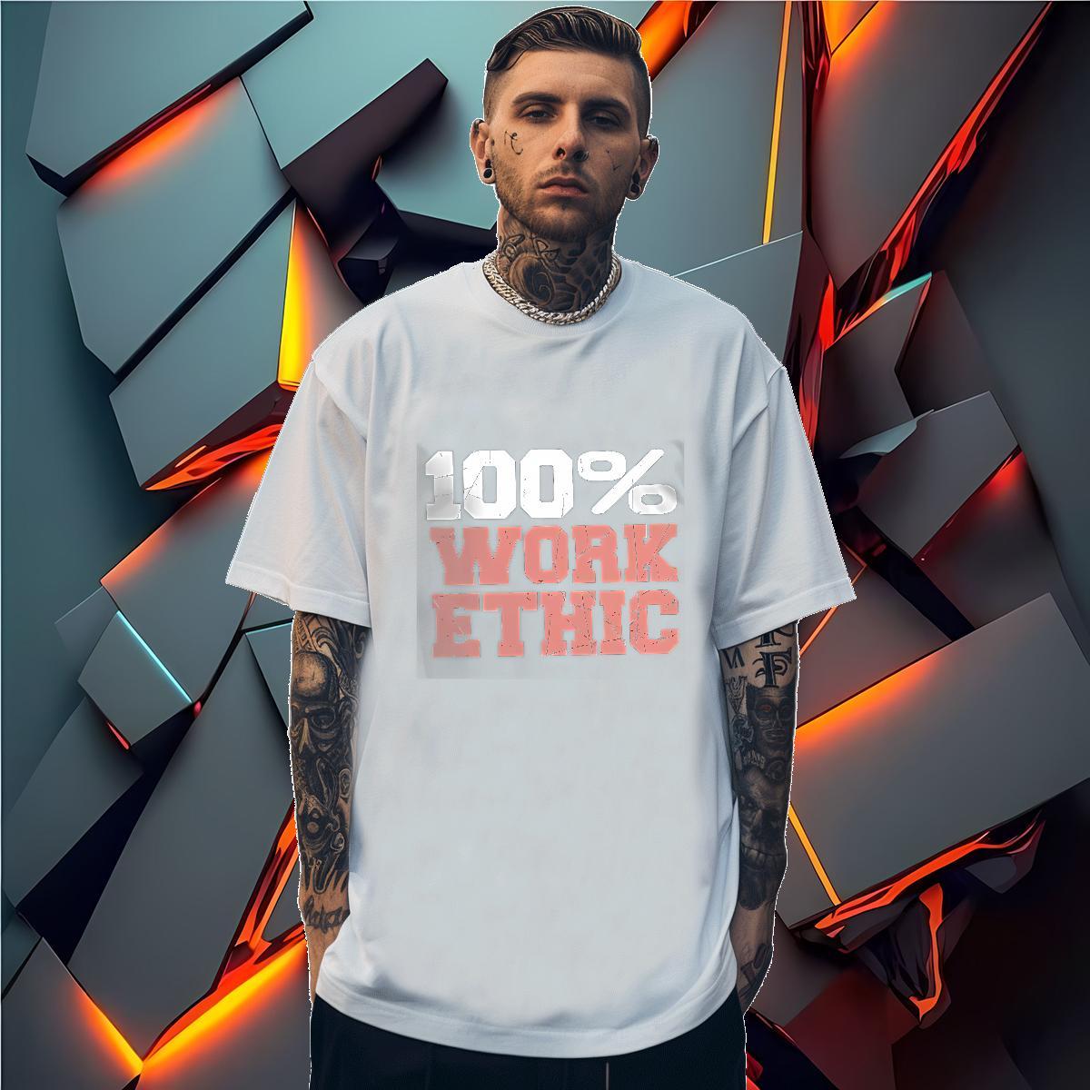 Classic Man T Shirts letter Tops 230g Pure Cotton Beach Loose Fit Custom Cartoon Breathable Short Sleeve Men Tees