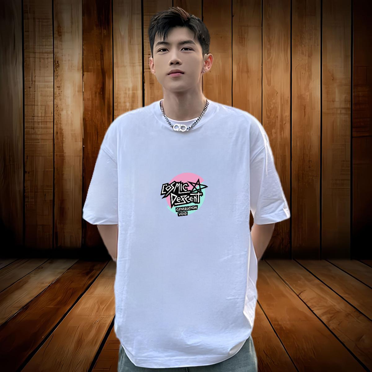 Customized T Shirts Men letter Clothings 230g Pure Cotton Outdoor Free Shipping Cartoon Print Breathable Short Sleeve Couples T Shirts