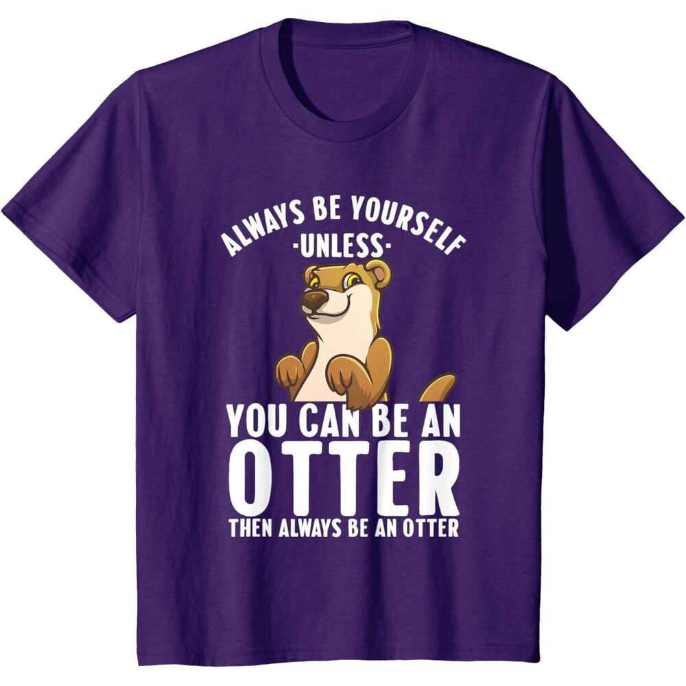 Mens T shirt Women Cute Sea River Otter Wild Animal T-Shirt shirts tshirt graphic tee Casual tops clothes Short sleeve