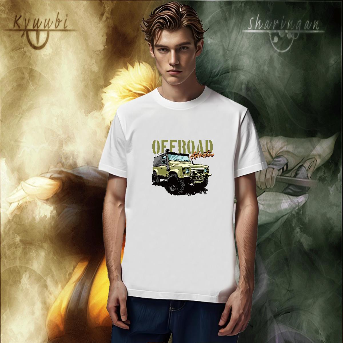 Brand T Shirts Men car Clothes 230g Pure Cotton Daily Wear Popular White Plus Size Breathable Soft Tshirt for Man Woman